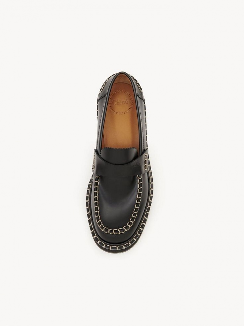 Chloe Noua Litteät Loafer Mustat | CHE-SR14248