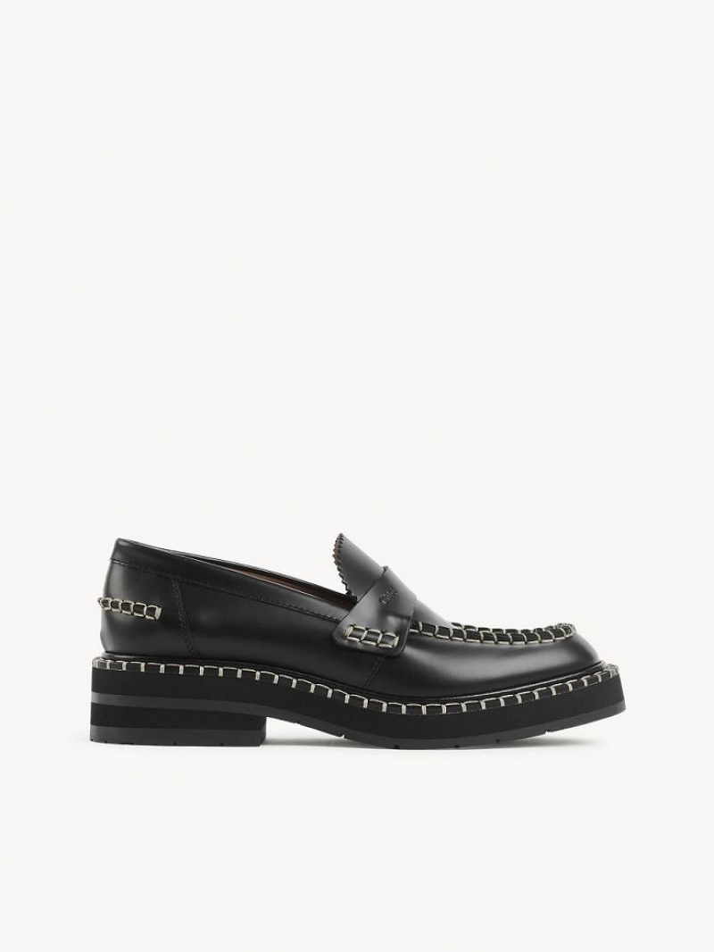 Chloe Noua Litteät Loafer Mustat | CHE-SR14248