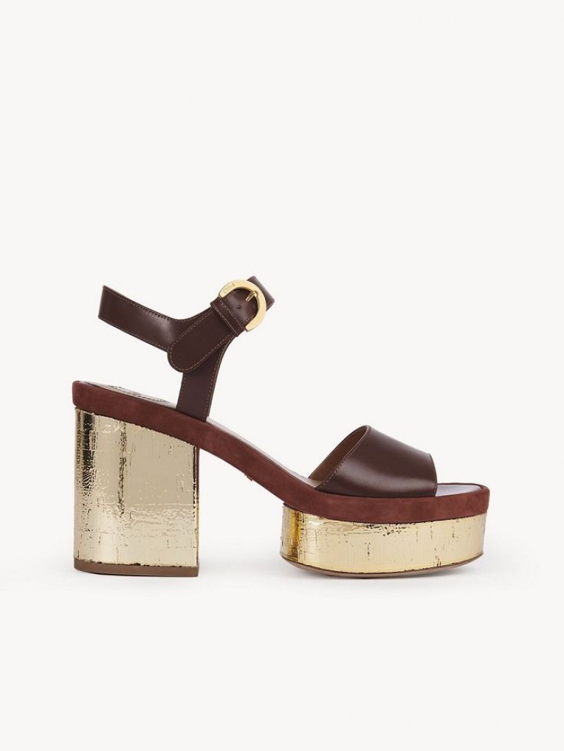 Chloe Odina High-heel Sandaalit Ruskea | CHE-SR14179