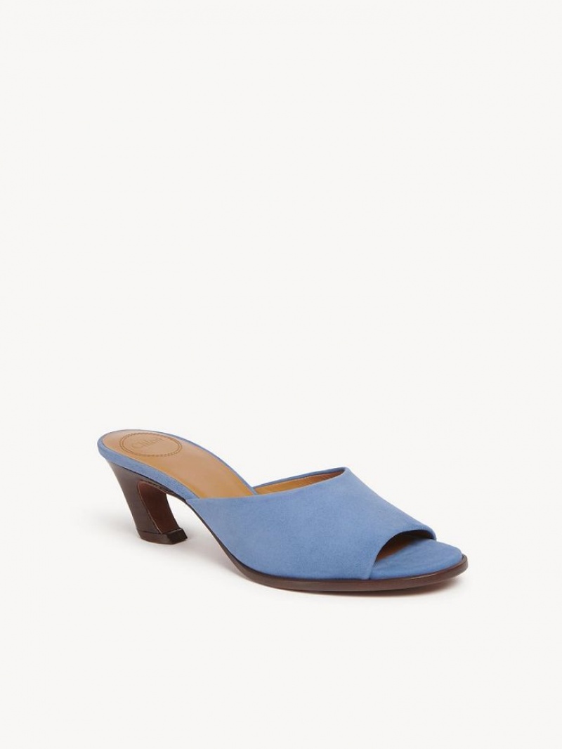 Chloe Oli High-heel Mule Syvä Sininen | CHE-SR14158