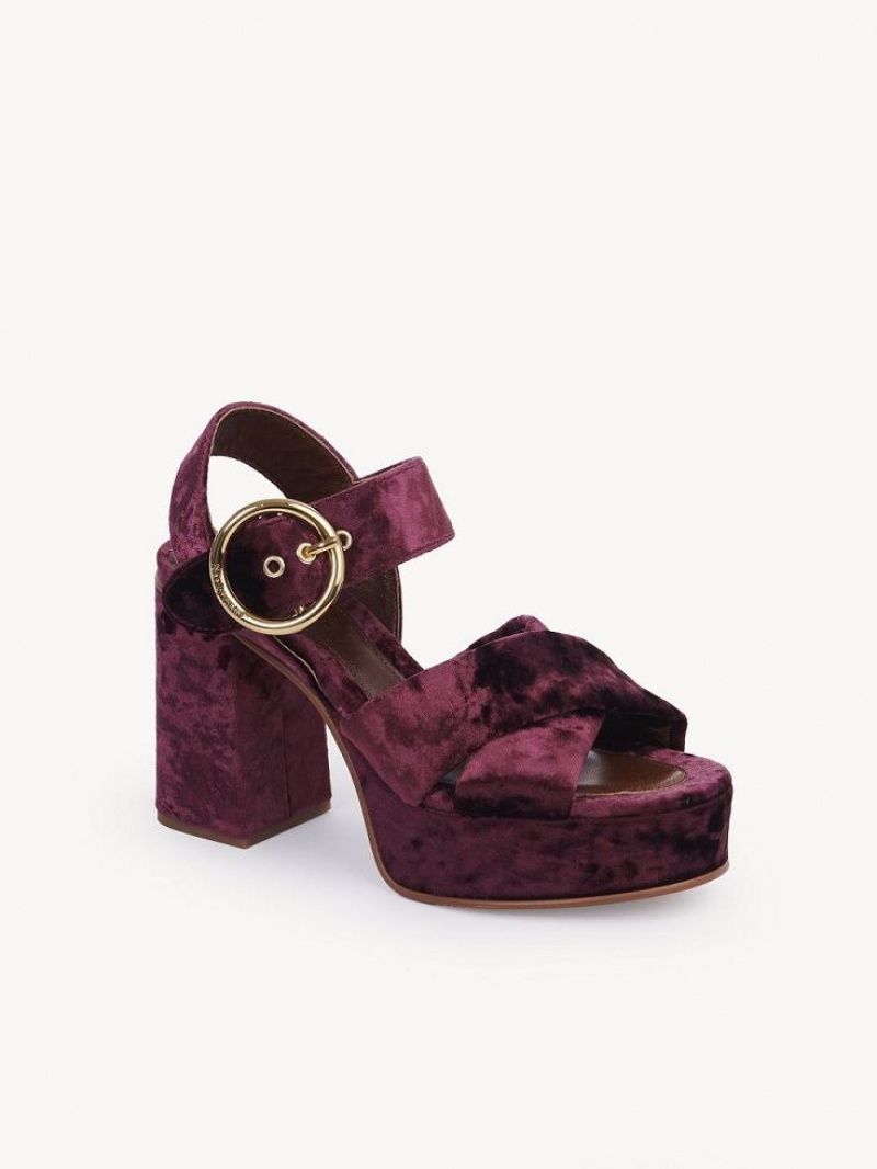 Chloe Orla Platform Sandaalit Fuksia | CHE-SR14809