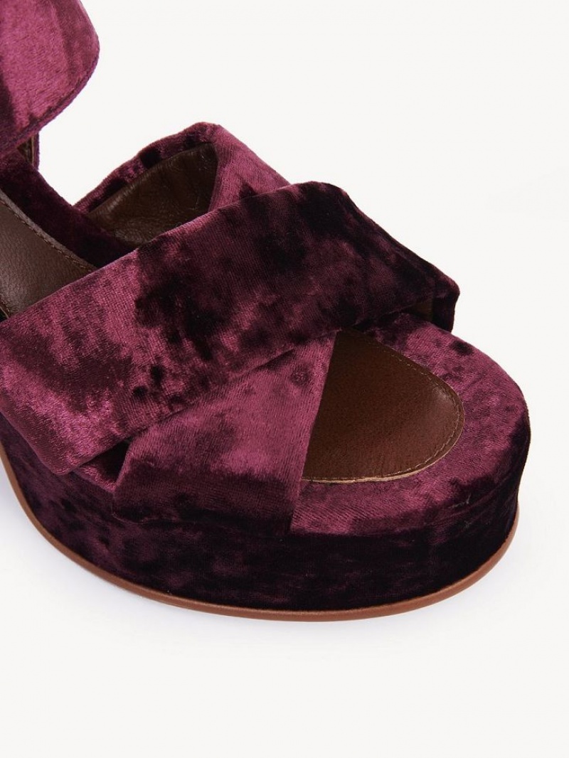 Chloe Orla Platform Sandaalit Fuksia | CHE-SR14809