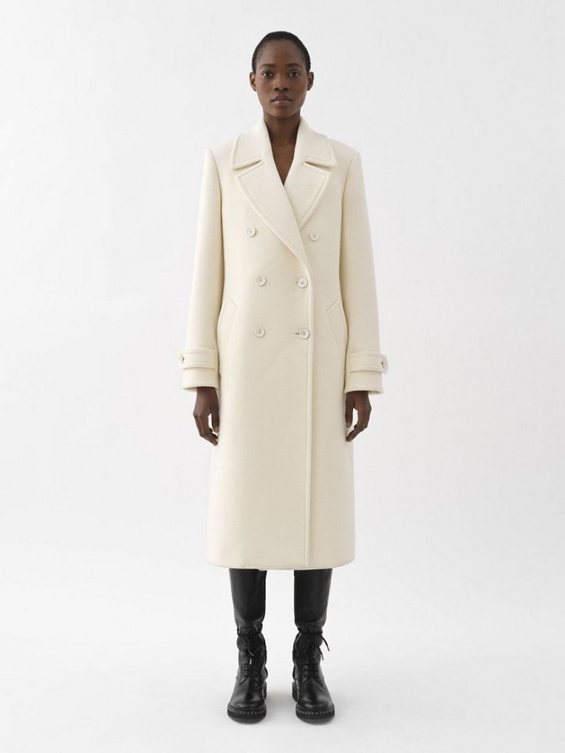 Chloe Overcoat Takit Valkoinen | CHE-SR13780