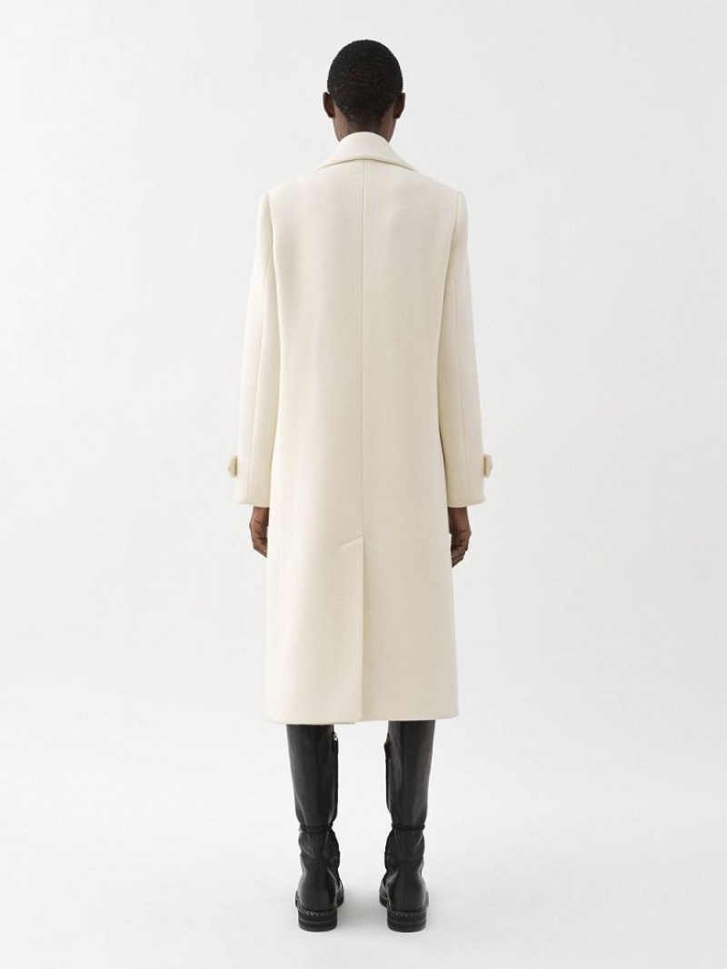 Chloe Overcoat Takit Valkoinen | CHE-SR13780