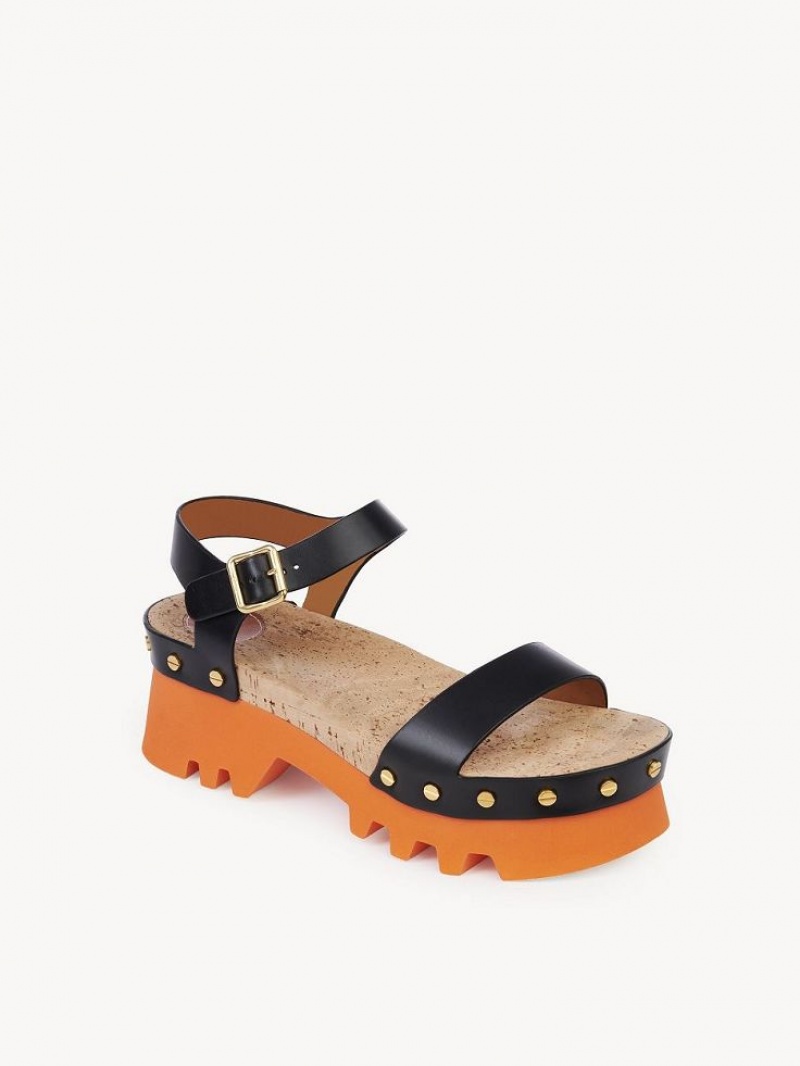 Chloe Owena Platform Sandaalit Mustat | CHE-SR14152