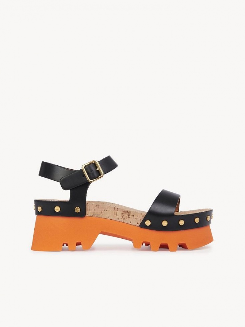 Chloe Owena Platform Sandaalit Mustat | CHE-SR14152