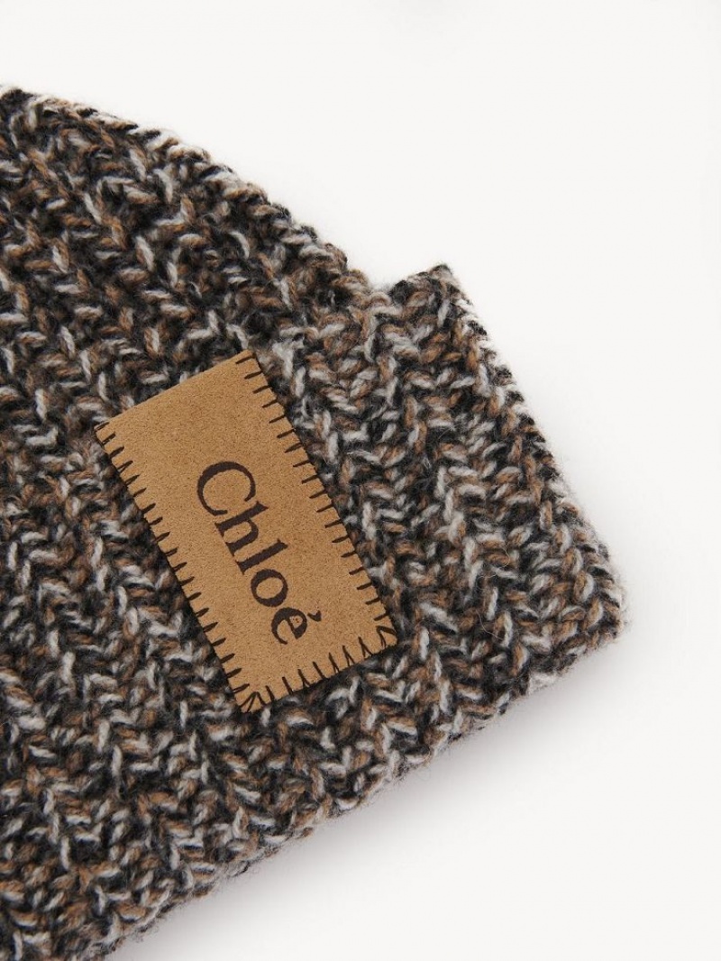 Chloe Paksu Neulottu Beanie Hatut Valkoinen | CHE-SR14485