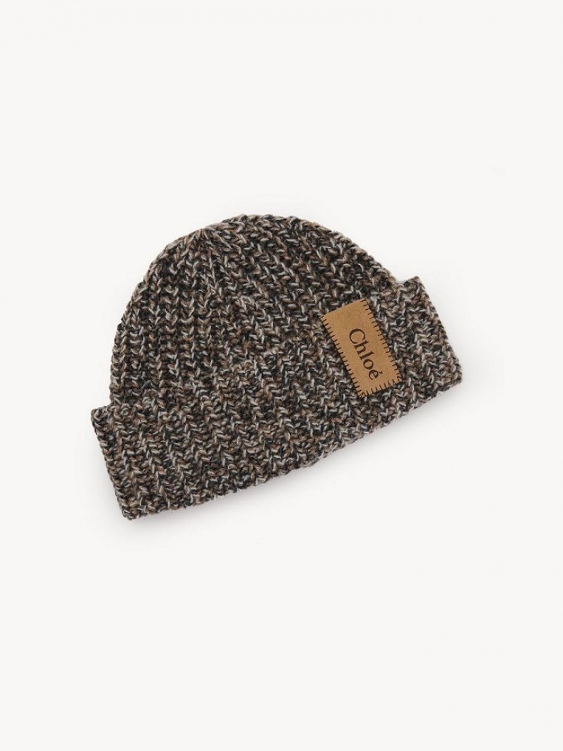 Chloe Paksu Neulottu Beanie Hatut Valkoinen | CHE-SR14485