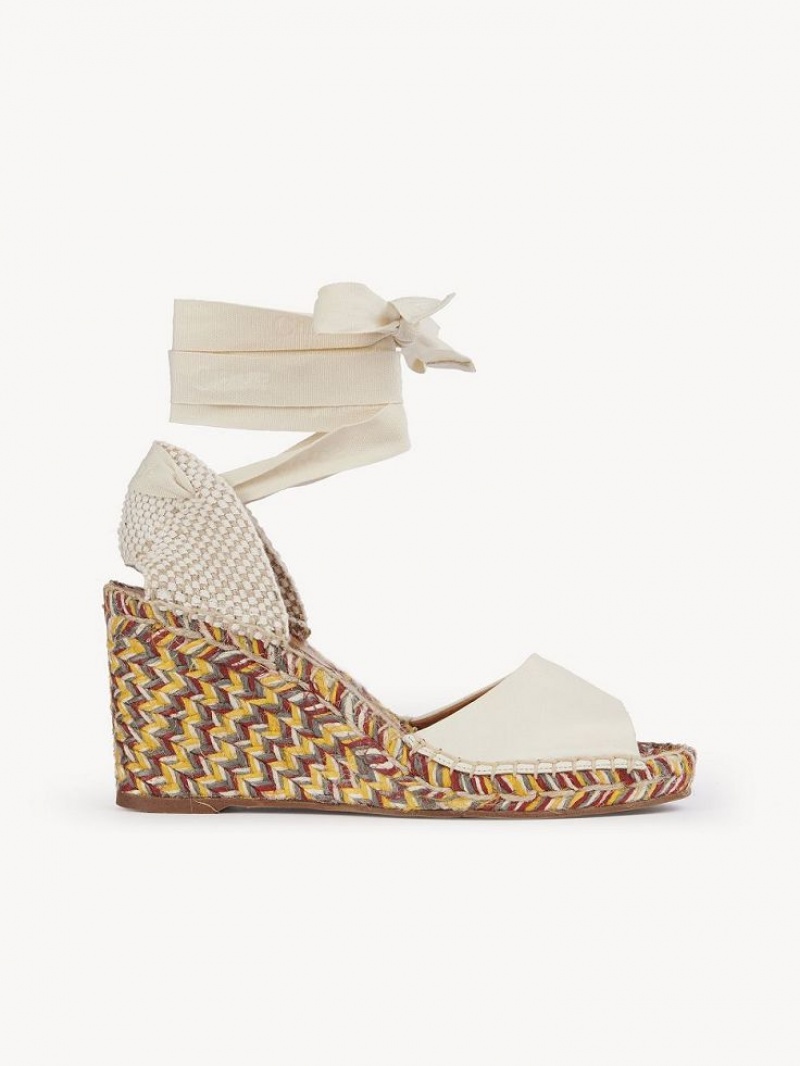 Chloe Piia Espadrille Valkoinen | CHE-SR14149