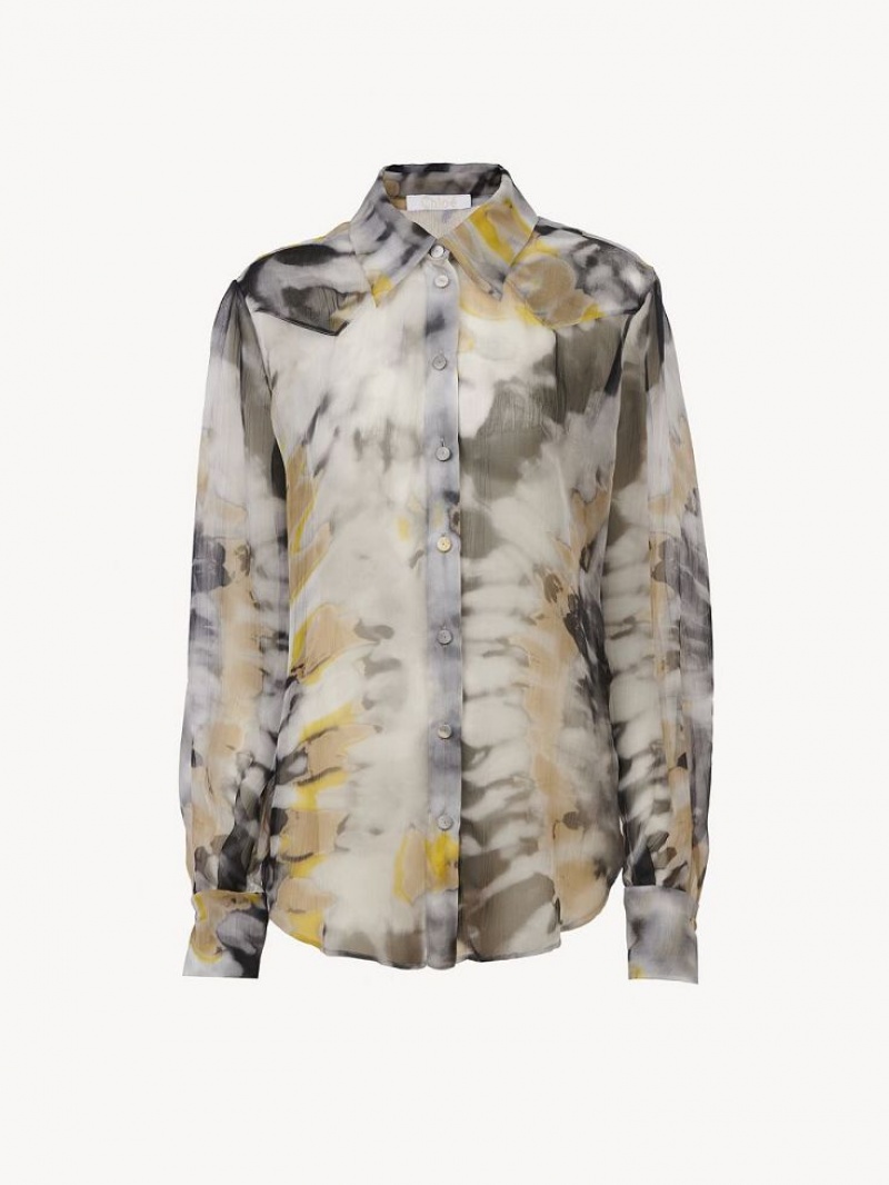 Chloe Printed Western Pusero Monivärinen Harmaat | CHE-SR13887