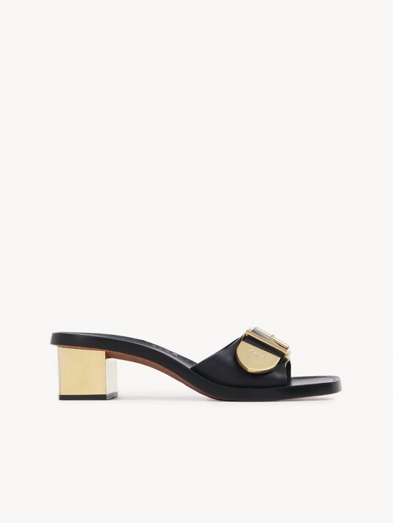 Chloe Rebecca High-heel Mule Mustat | CHE-SR14139