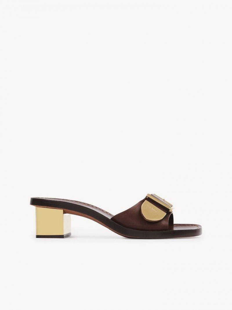 Chloe Rebecca High-heel Mule Ruskea | CHE-SR14138