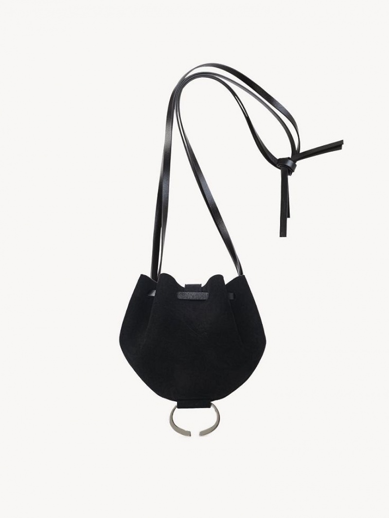 Chloe Round Pouch Mini Laukut Mustat | CHE-SR13708