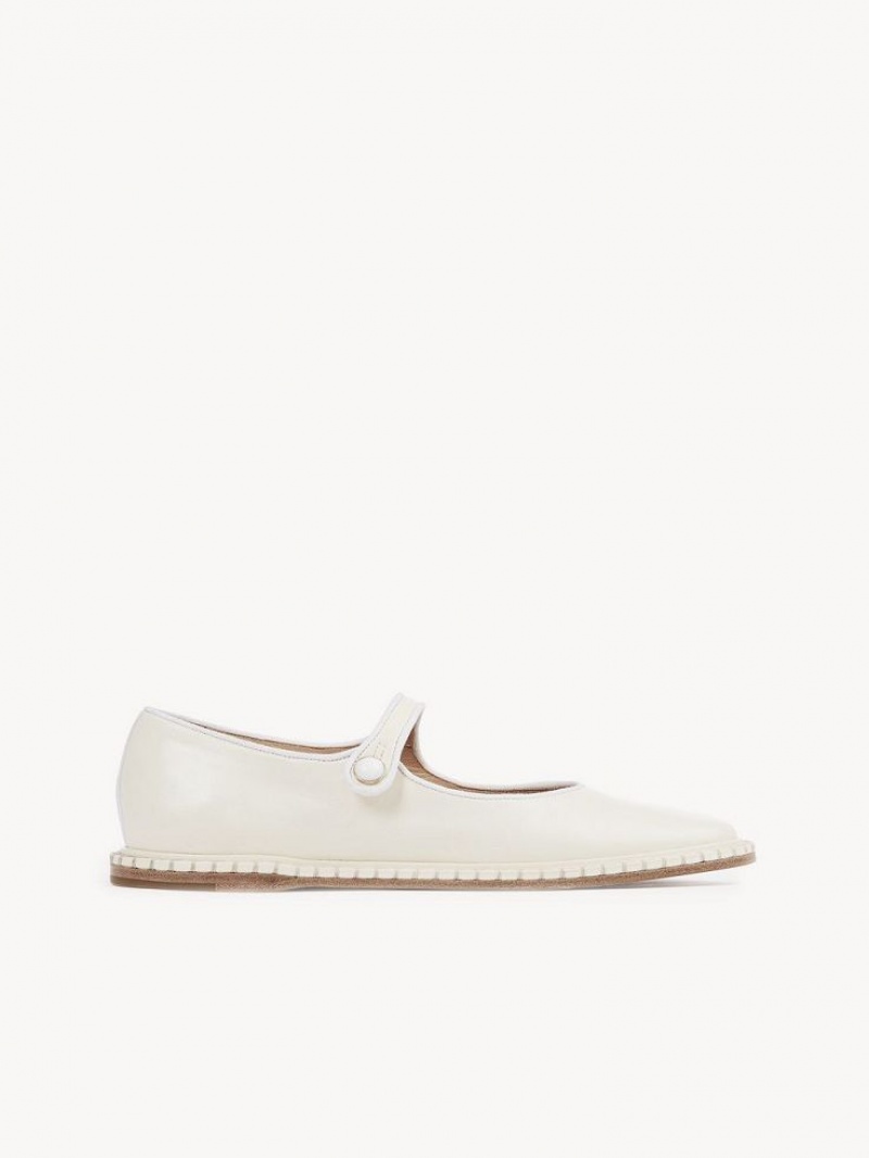 Chloe Rubie Ballet Flat Valkoinen | CHE-SR14259