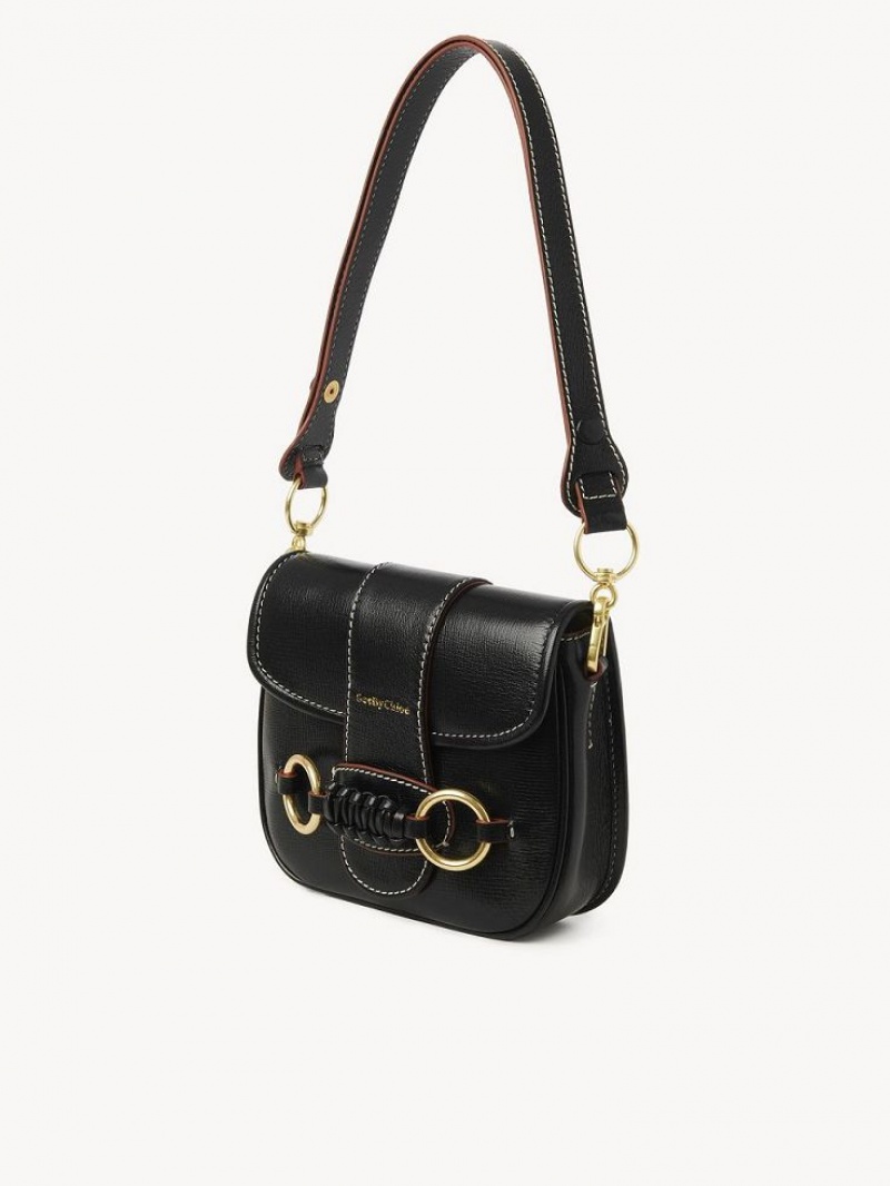 Chloe Saddie Satchel Olkalaukku Mustat | CHE-SR14665