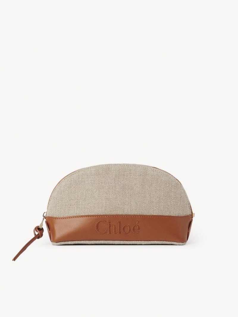 Chloe Sense Makeup Pouches Ruskea | CHE-SR14325