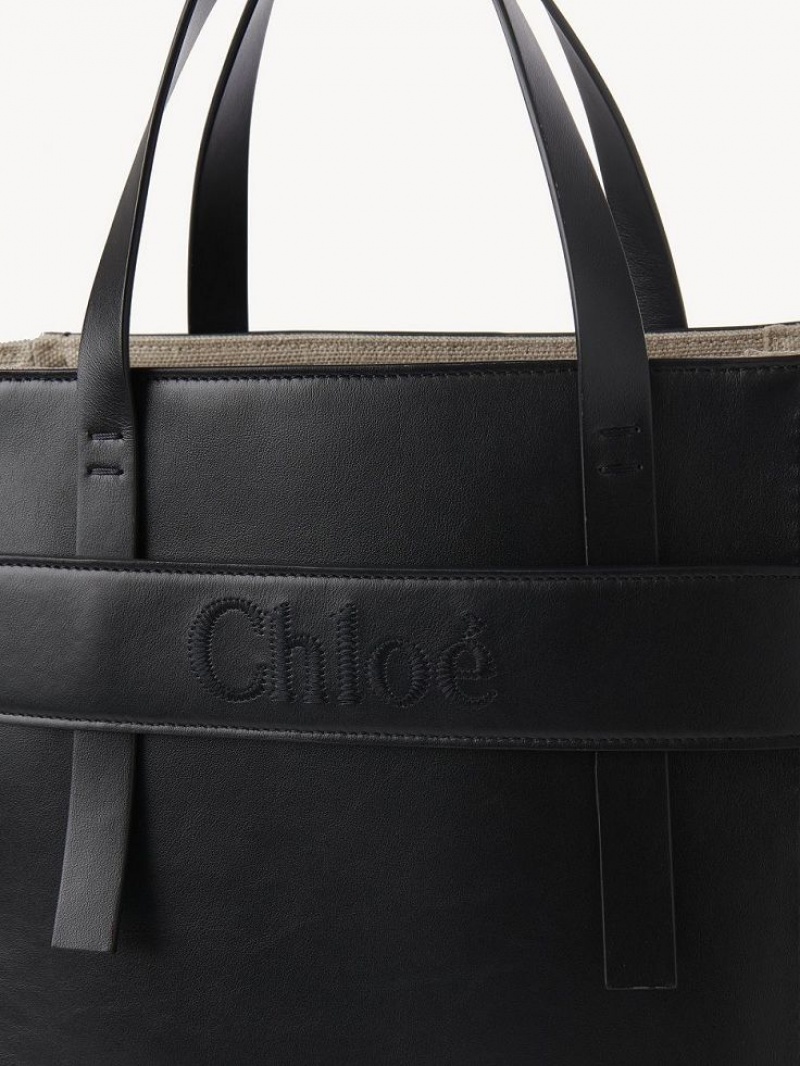 Chloe Sense Medium Kangaskassit Mustat | CHE-SR13358