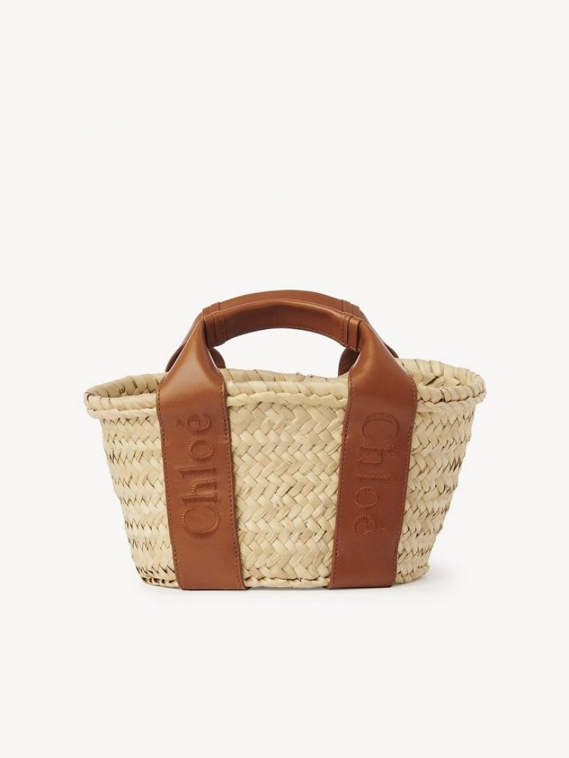 Chloe Sense Small Basket Crossbody Laukut Ruskea | CHE-SR13518