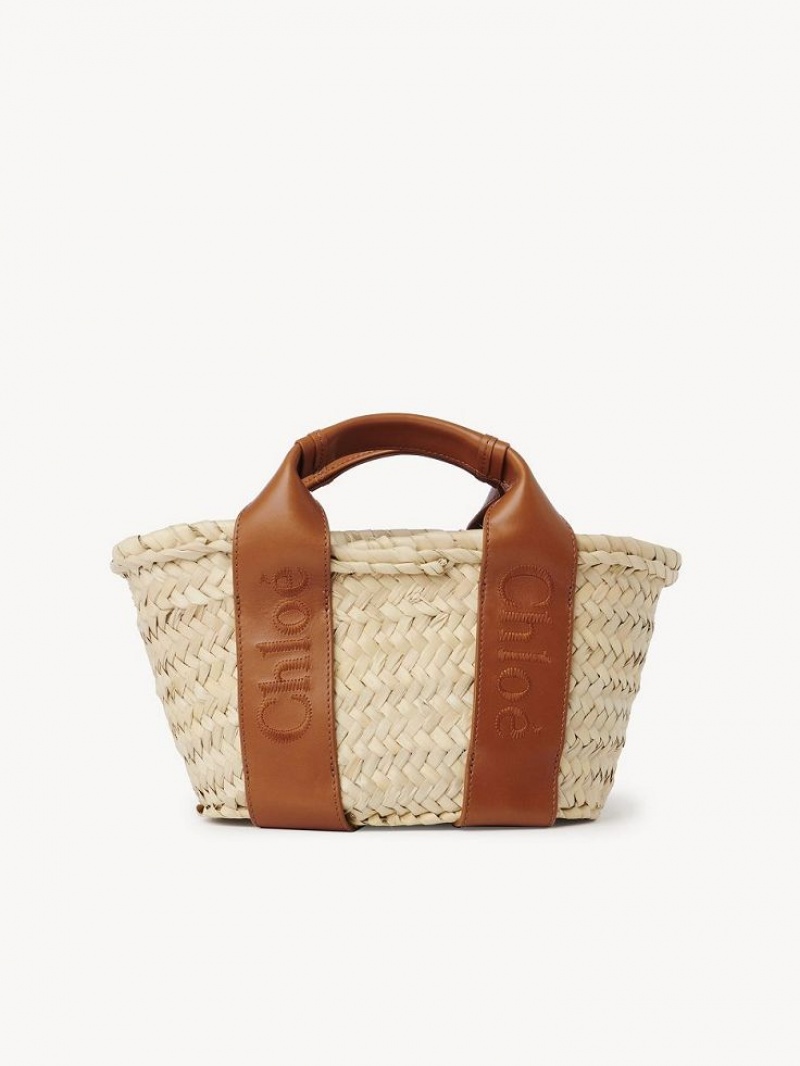 Chloe Sense Small Basket Crossbody Laukut Ruskea | CHE-SR13518