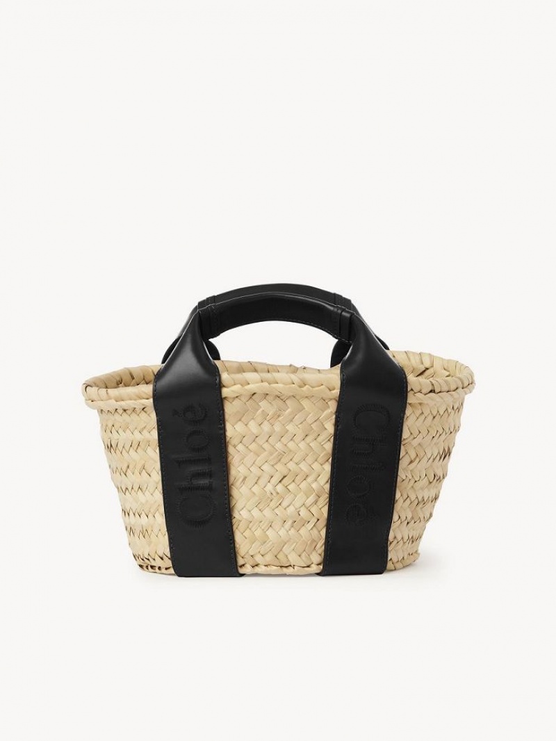 Chloe Sense Small Basket Kangaskassit Mustat | CHE-SR13319