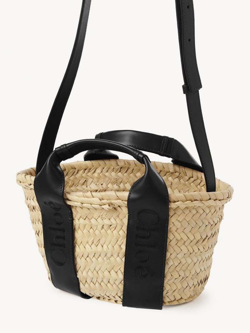 Chloe Sense Small Basket Kangaskassit Mustat | CHE-SR13319