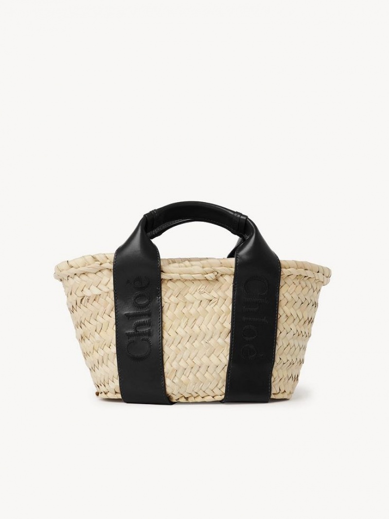 Chloe Sense Small Basket Kangaskassit Mustat | CHE-SR13319