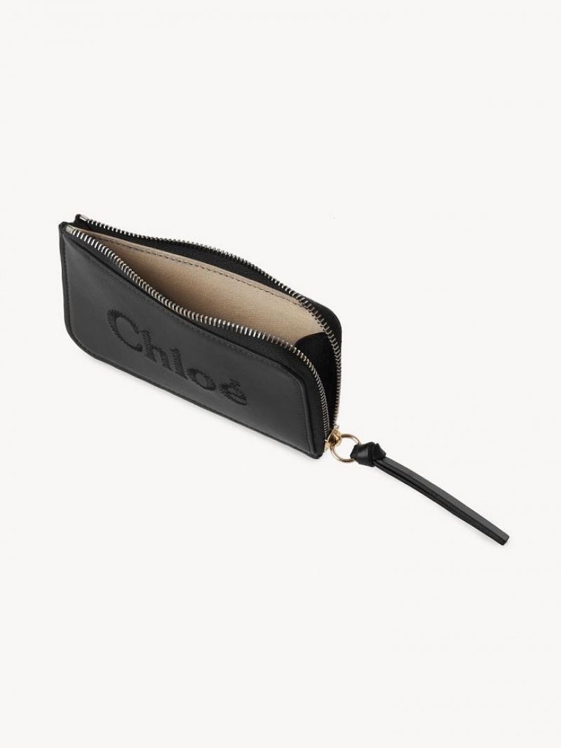 Chloe Sense Small Purse Kolikkokukkarot Mustat | CHE-SR14319