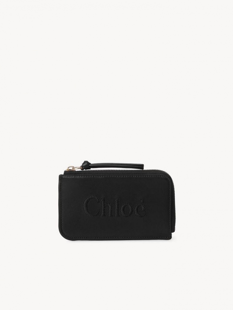 Chloe Sense Small Purse Kolikkokukkarot Mustat | CHE-SR14319