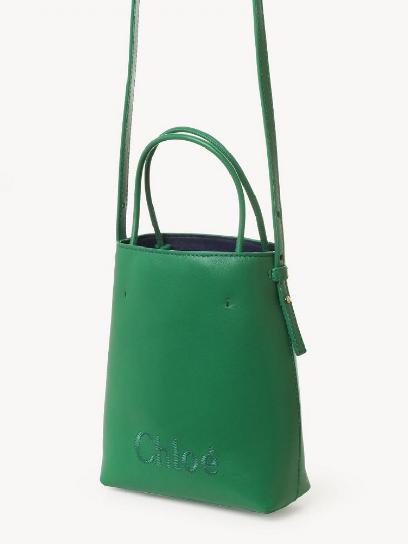 Chloe Sense Tote Mini Laukut Vihreä | CHE-SR13732