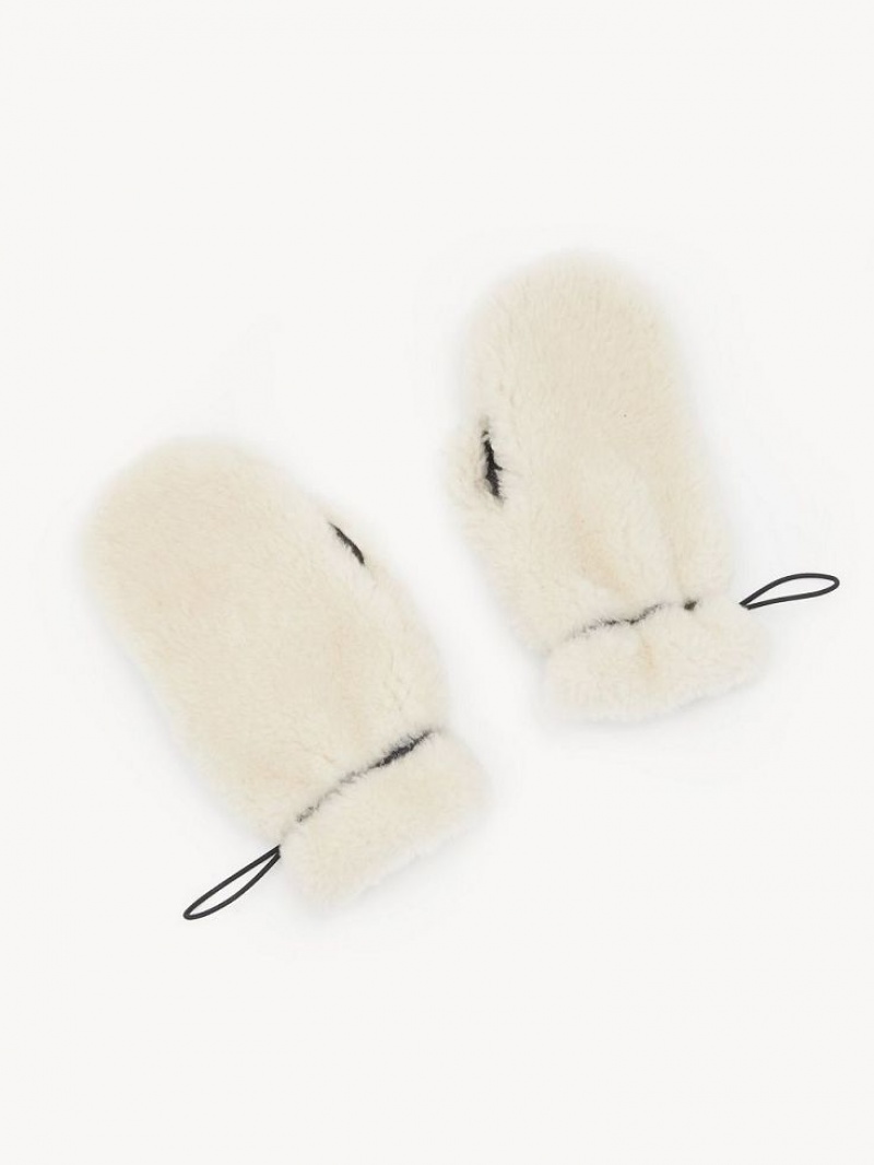 Chloe Shearling Mittens Hatut Suklaa | CHE-SR14478