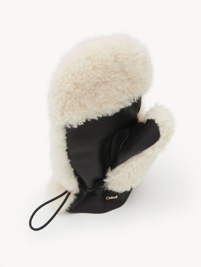 Chloe Shearling Mittens Hatut Suklaa | CHE-SR14478