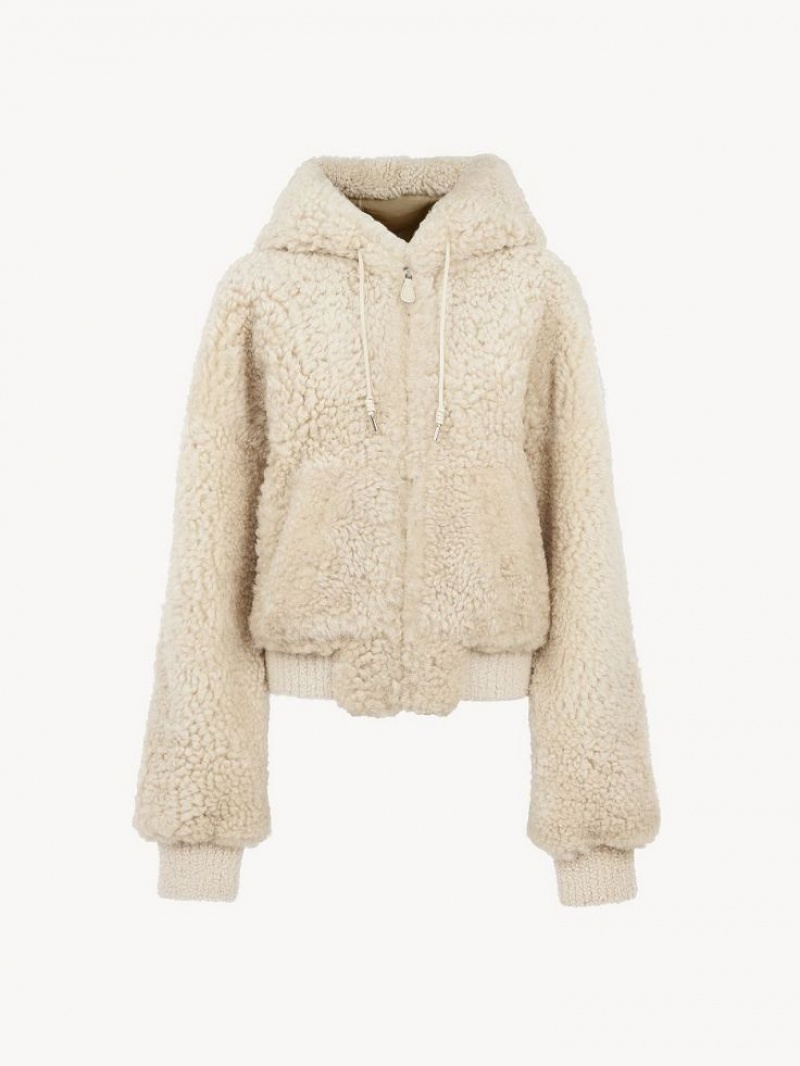 Chloe Sized Blouson Takit Beige | CHE-SR13819