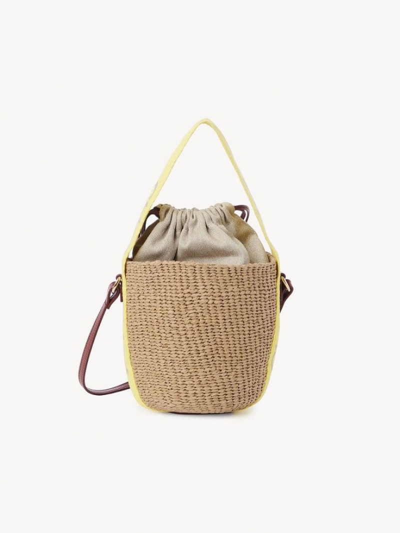 Chloe Small Woody Basket Crossbody Laukut Keltainen Beige | CHE-SR13565