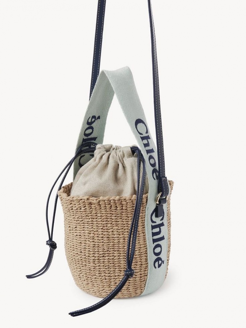 Chloe Small Woody Basket Crossbody Laukut Vihreä Sininen | CHE-SR13617