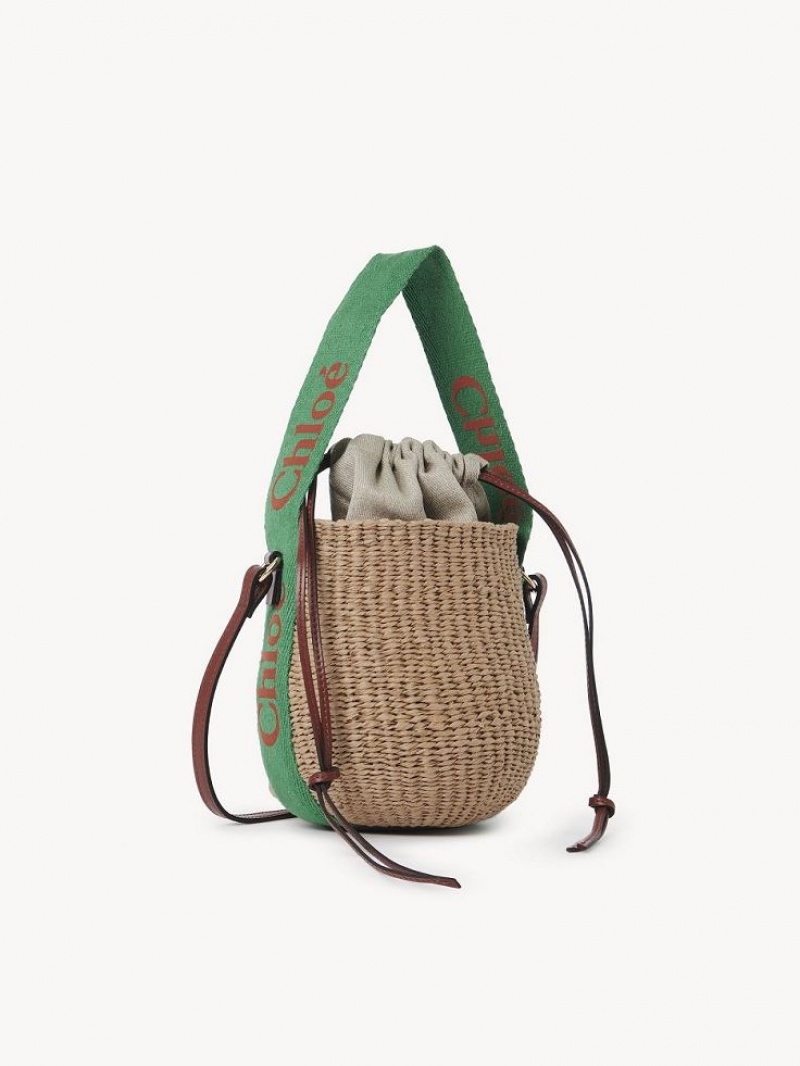 Chloe Small Woody Baskets Vihreä Oranssi | CHE-SR13629