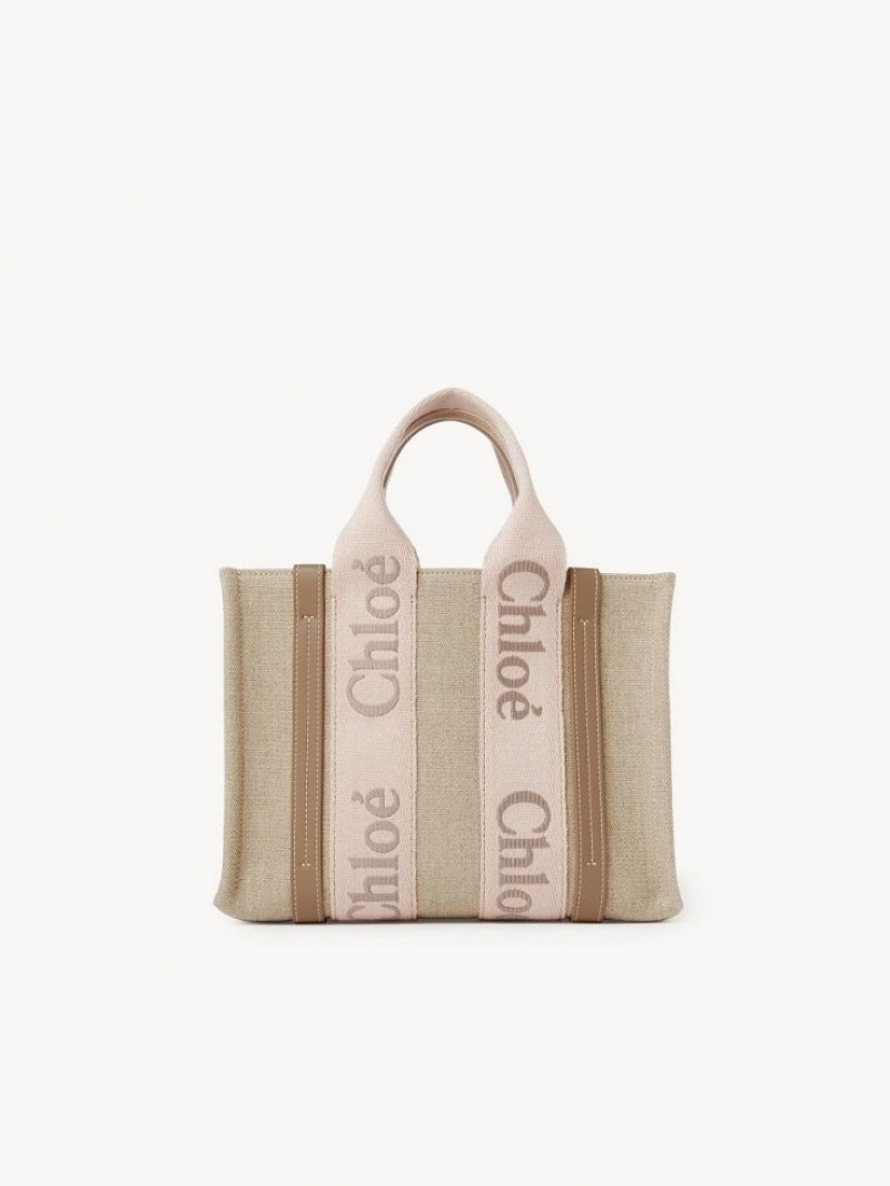 Chloe Small Woody Kangaskassit Beige | CHE-SR13384