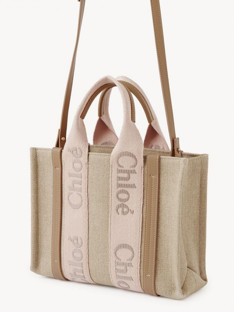 Chloe Small Woody Kangaskassit Beige | CHE-SR13384