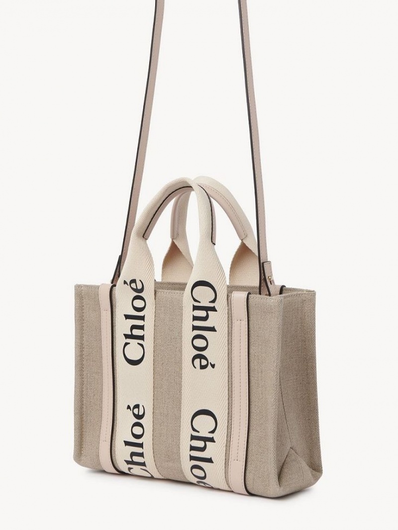 Chloe Small Woody Kangaskassit Pinkki | CHE-SR13392