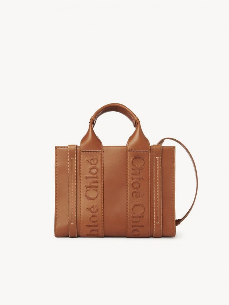 Chloe Small Woody Tote Mini Laukut Ruskea | CHE-SR13688