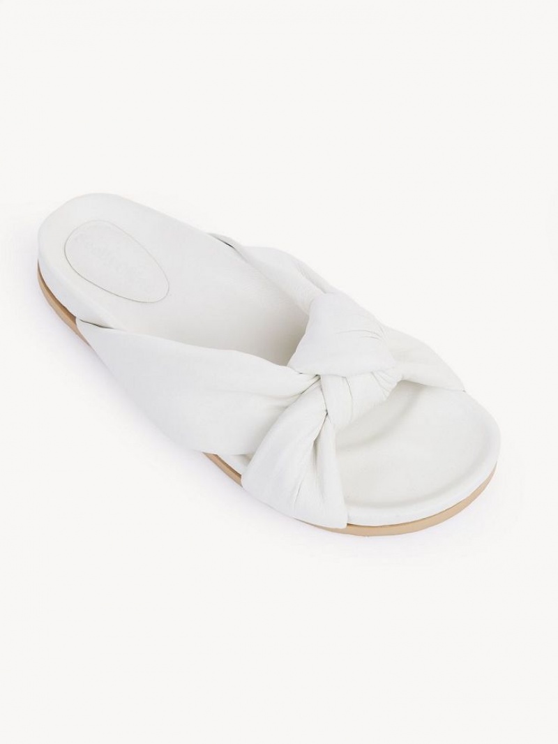 Chloe Spencer Rantasandaalit Ballerinat Valkoinen | CHE-SR14811