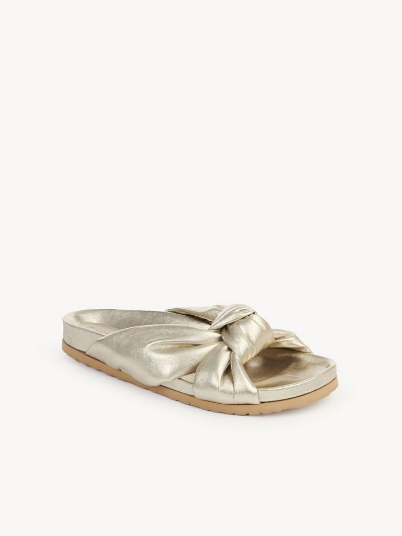 Chloe Spender Rantasandaalit Ballerinat Kultaiset | CHE-SR14810