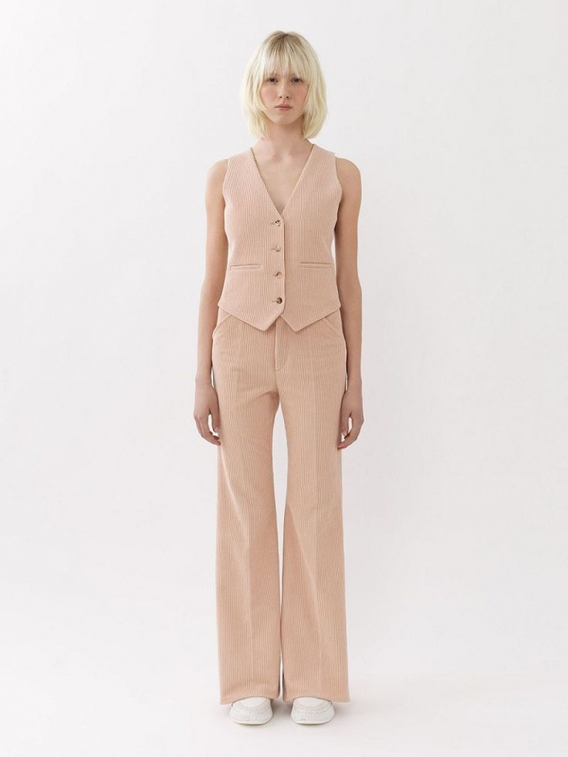 Chloe Tailored Housut Pinkki | CHE-SR14005