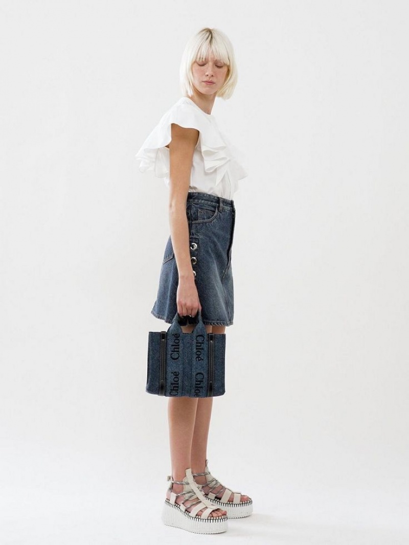 Chloe Tailored Shorts Puku Valkoinen | CHE-SR14053