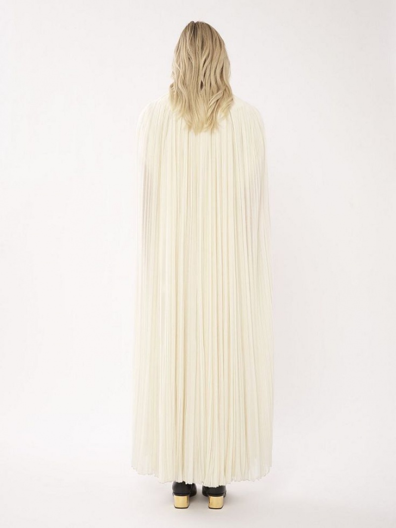 Chloe Tie-front Cape Takit Valkoinen | CHE-SR13813