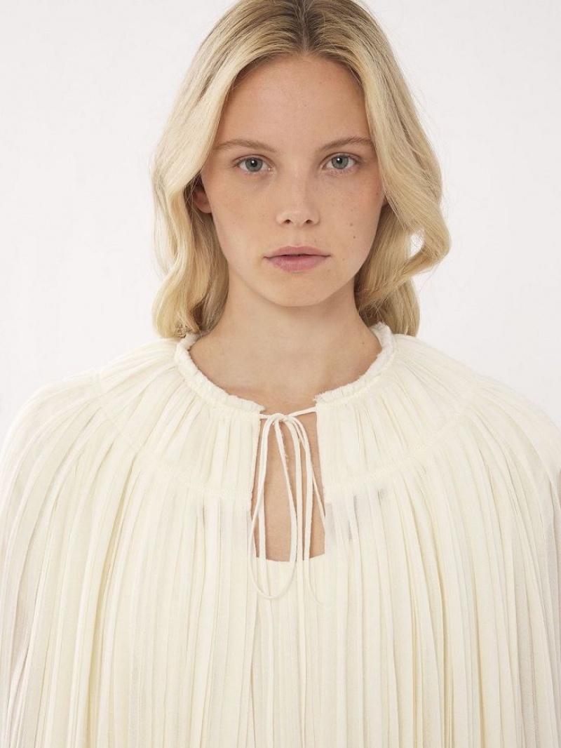 Chloe Tie-front Cape Takit Valkoinen | CHE-SR13813