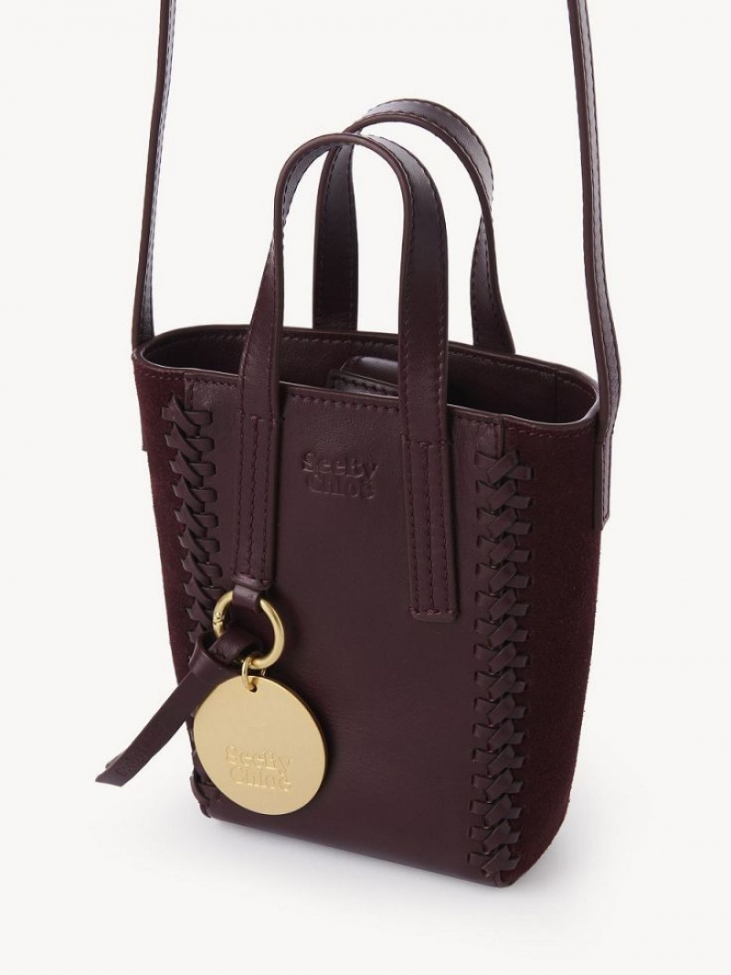 Chloe Tilda Mini Kangaskassit Viininpunainen | CHE-SR14706