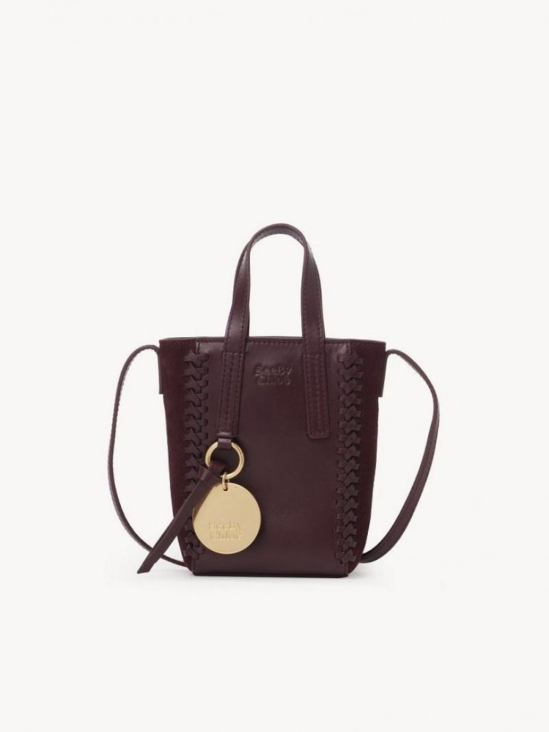 Chloe Tilda Mini Kangaskassit Viininpunainen | CHE-SR14706