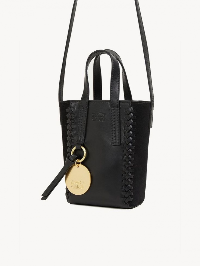 Chloe Tilda Tote Mini Laukut Mustat | CHE-SR14752