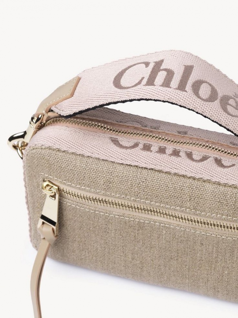 Chloe Woody Belt Crossbody Laukut Beige | CHE-SR13606