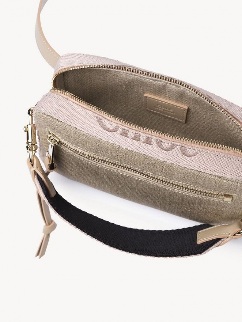 Chloe Woody Belt Crossbody Laukut Beige | CHE-SR13606